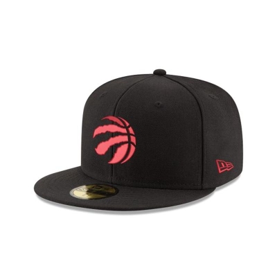 Black Toronto Raptors Hat - New Era NBA 59FIFTY Fitted Caps USA0425361